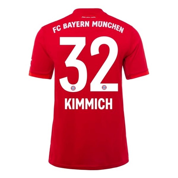 Camiseta Bayern Munich NO.32 Kimmich Primera equipación 2019-2020 Rojo